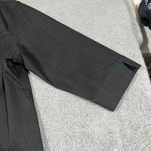 Koret Black Jean Jacket Women's Button Up 3/4 Sleeve Stretch Sz XL - Picture 4 of 10